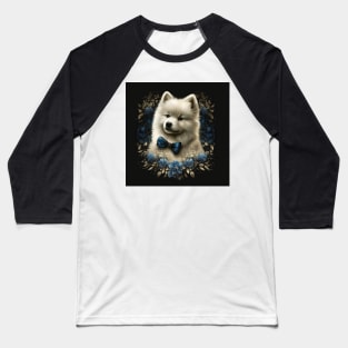 Samoyed Puppy Art Baseball T-Shirt